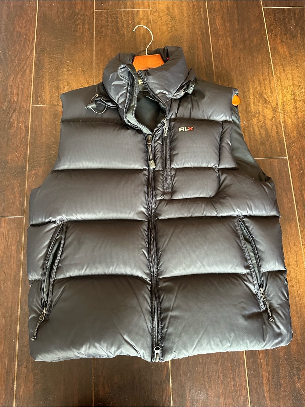 RLX Ralph Lauren Mens Black Puffer Vest size Medium